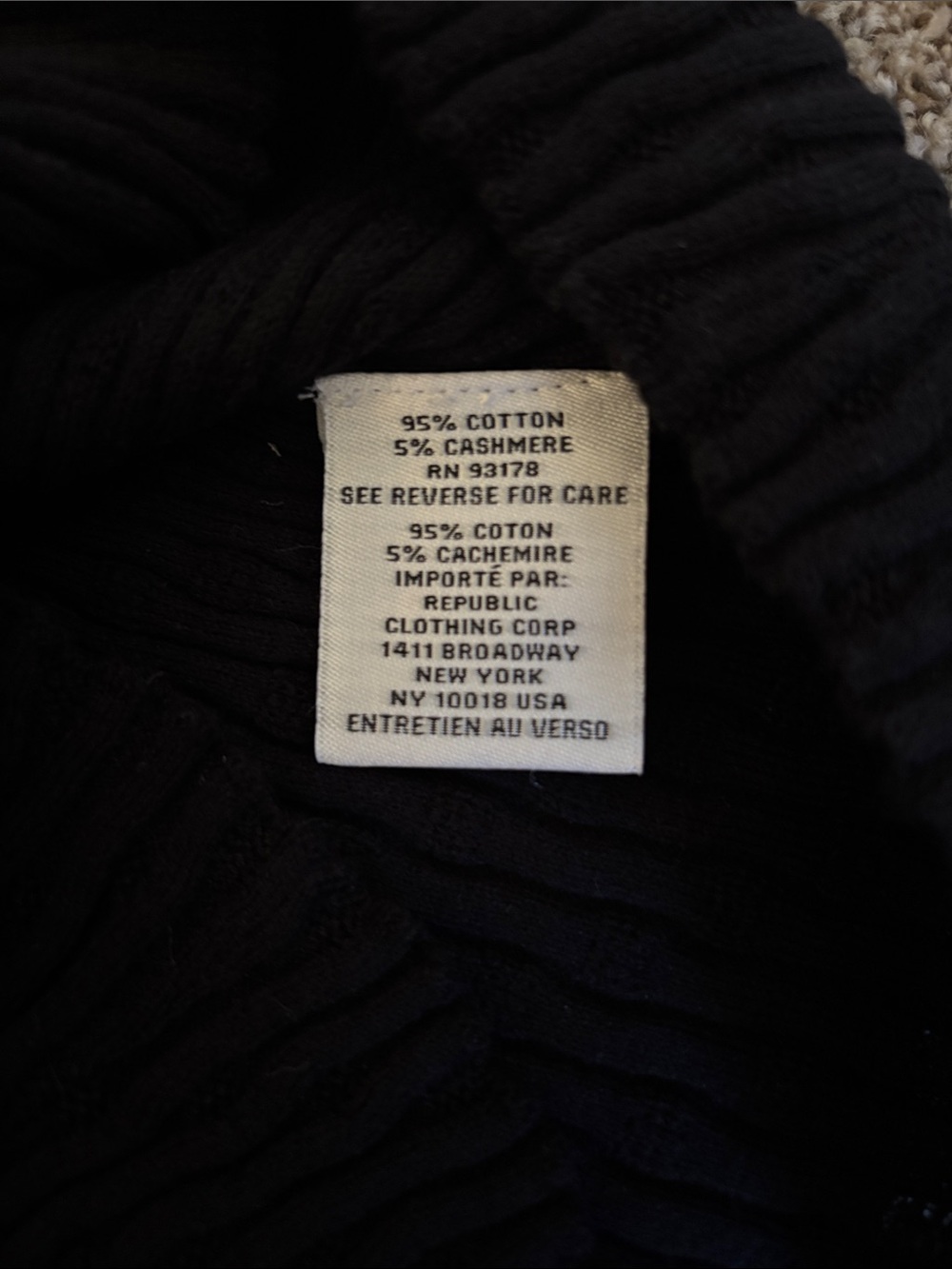 Jason Wu Black Textured Ribbed Tank - Picture 3 of 6